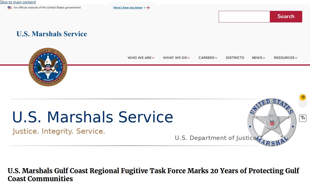 U.S. Marshals regional fugitive task force release used as Clarke County warrant records context